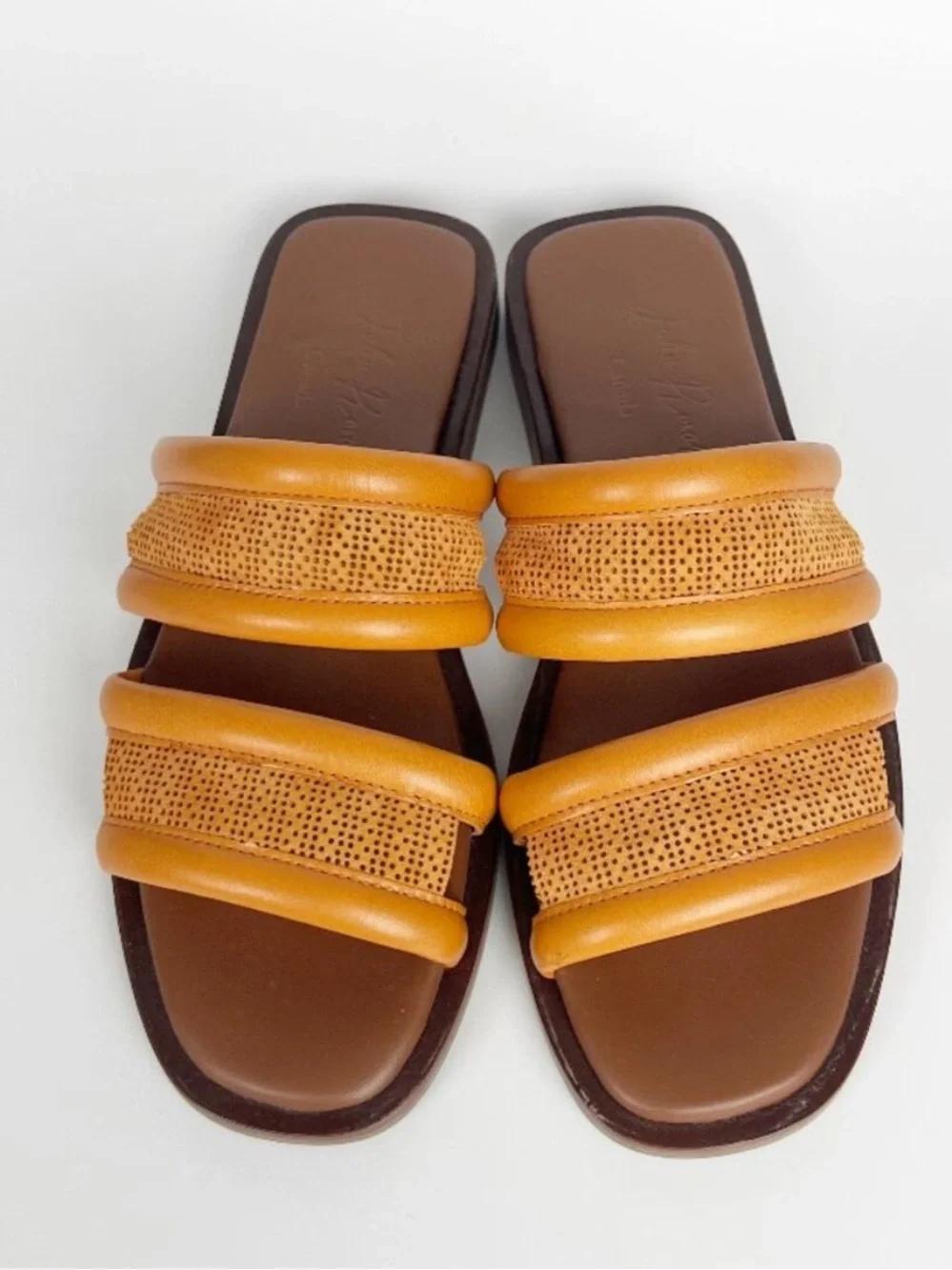 John Rmor Leather Slide Sandals - Picture 4 of 9